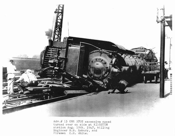 Railway Wrecks in the Ottawa Area -1947 Brockville